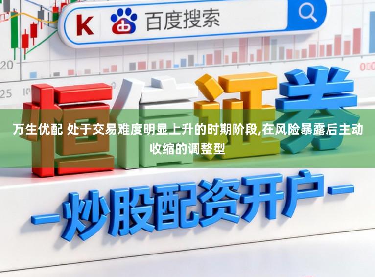 万生优配 处于交易难度明显上升的时期阶段,在风险暴露后主动收缩的调整型