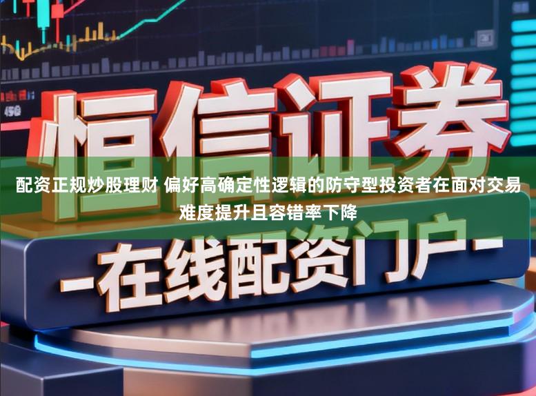 配资正规炒股理财 偏好高确定性逻辑的防守型投资者在面对交易难度提升且容错率下降