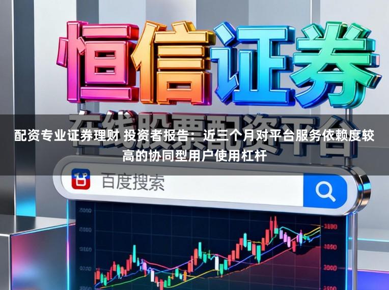 配资专业证券理财 投资者报告：近三个月对平台服务依赖度较高的协同型用户使用杠杆